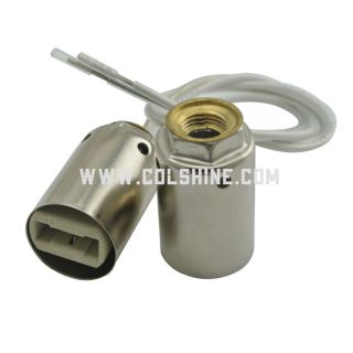 G9 halogen lamp holder with metal tube